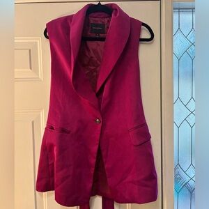 Rich raspberry Banana Republic vest